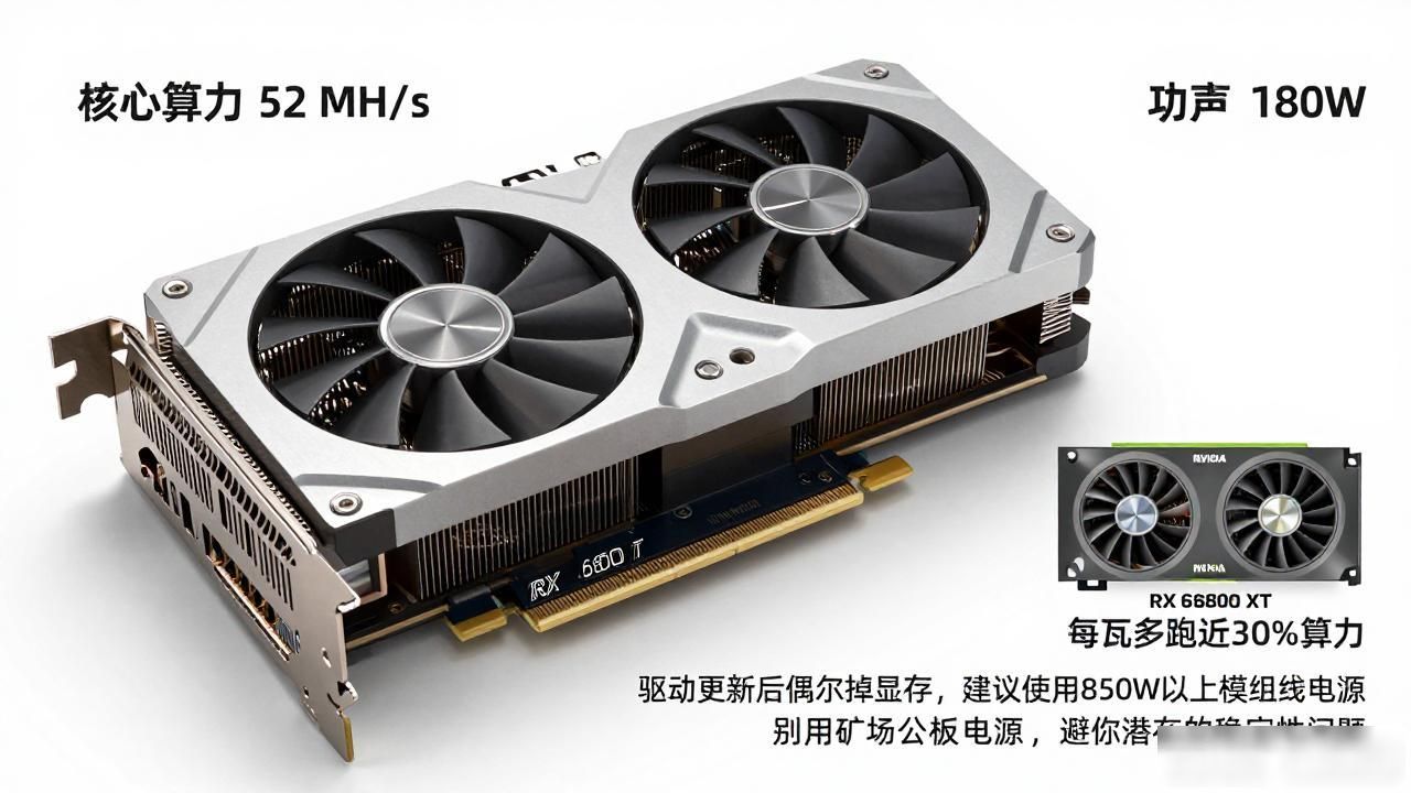 RX 6800 XT挖以太坊经典稳定性_数字货币显卡推荐_RTX 4070 Ti Super挖矿性价比